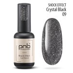 Гель лак PNB Shock Effect, Crystal black 09, 8ml