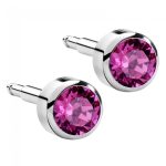 Сережки для проколу вух Nina, рожеві (без покриття)