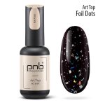 Топ Арт PNB фольговані частинки глянсовий / Art Top PNB, Foil Dots, No Wipe, 8 ml