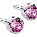 Сережки для проколу вух Nina, світло-рожеві (без покриття)