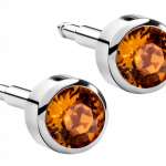 Сережки для проколу вух Nina, топаз (без покриття)