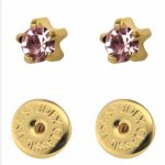 Сережки для проколу вух Studex, світло-рожеві крапан (з покриттям)