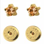 Сережки для проколу вух Studex, топаз крапан (з покриттям)